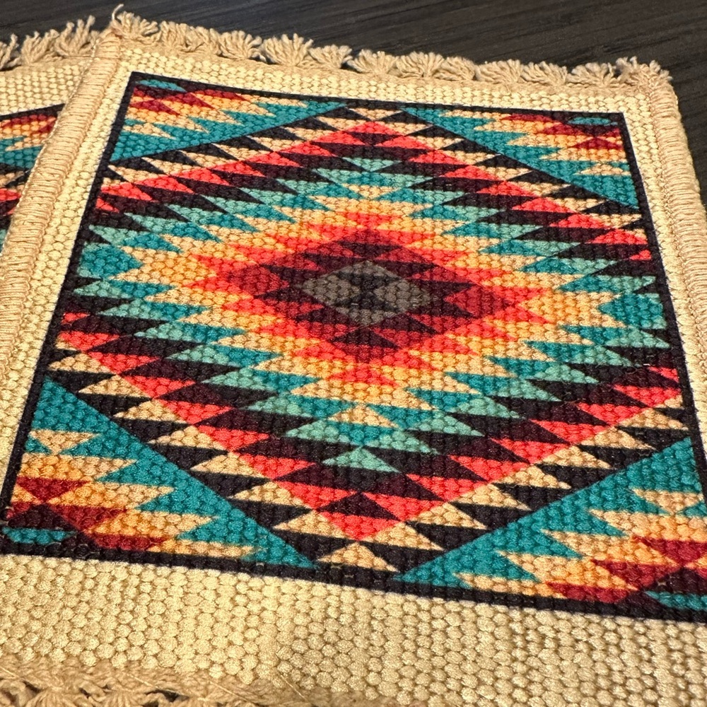 Colorful Geometric Pattern Coasters - Picture 3 of 6